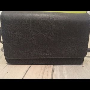 Matt and May Bee Crossbody purse in carbon